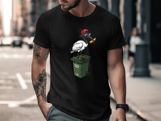 Cool Bin Chicken Wheelie Bin T-Shirt | Aussie Street Style