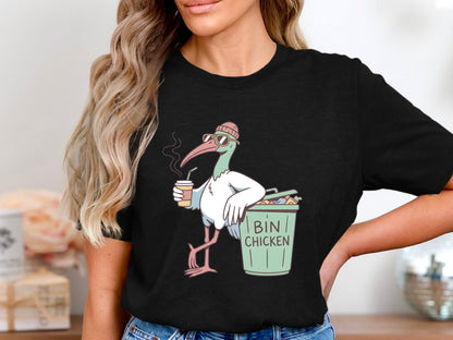 Cool Bin Chicken Ibis T-Shirt - Retro Australian Icon  Tee