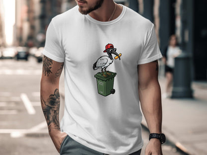 Cool Bin Chicken Wheelie Bin T-Shirt | Aussie Street Style
