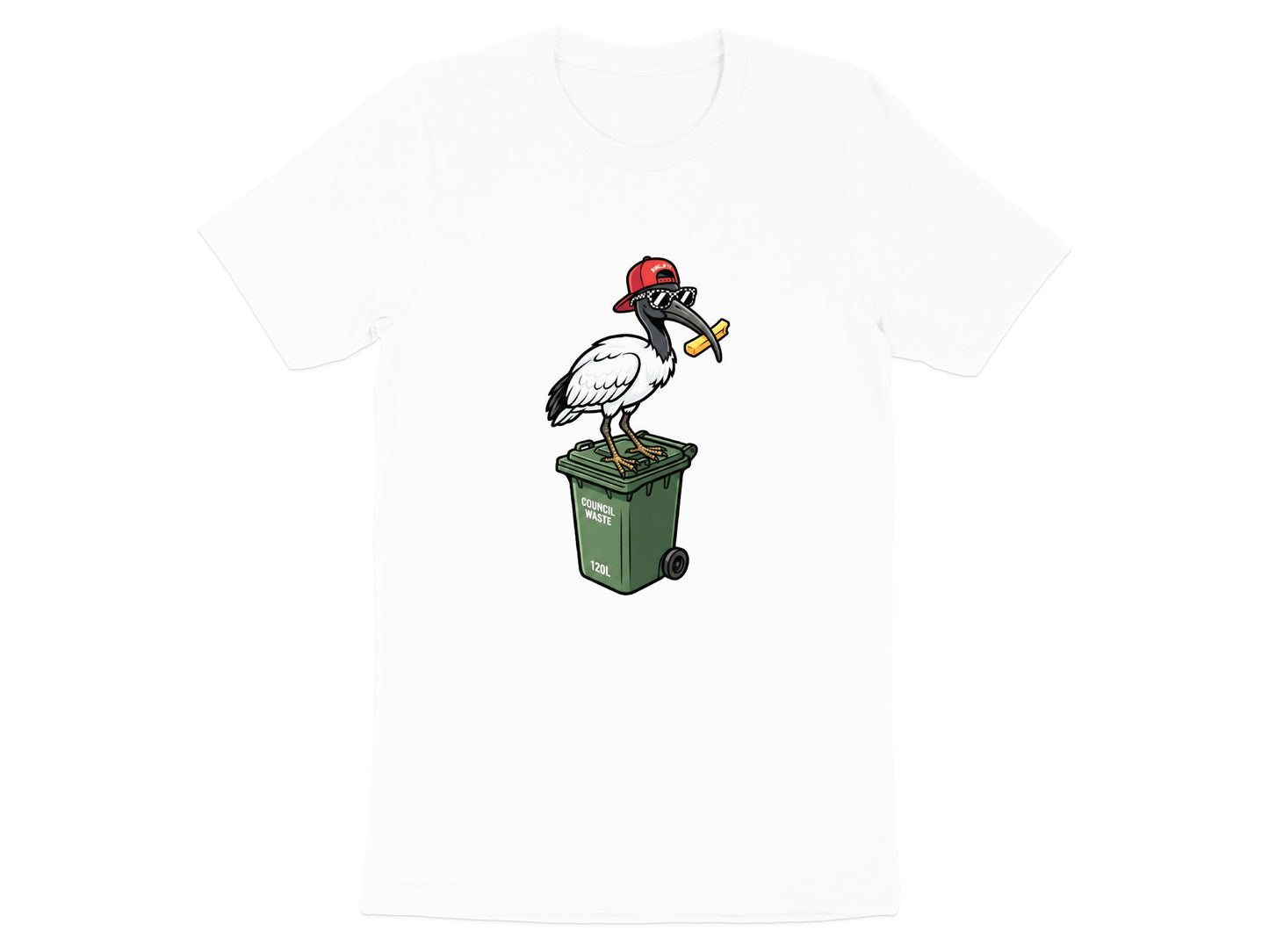 Cool Bin Chicken Wheelie Bin T-Shirt | Aussie Street Style
