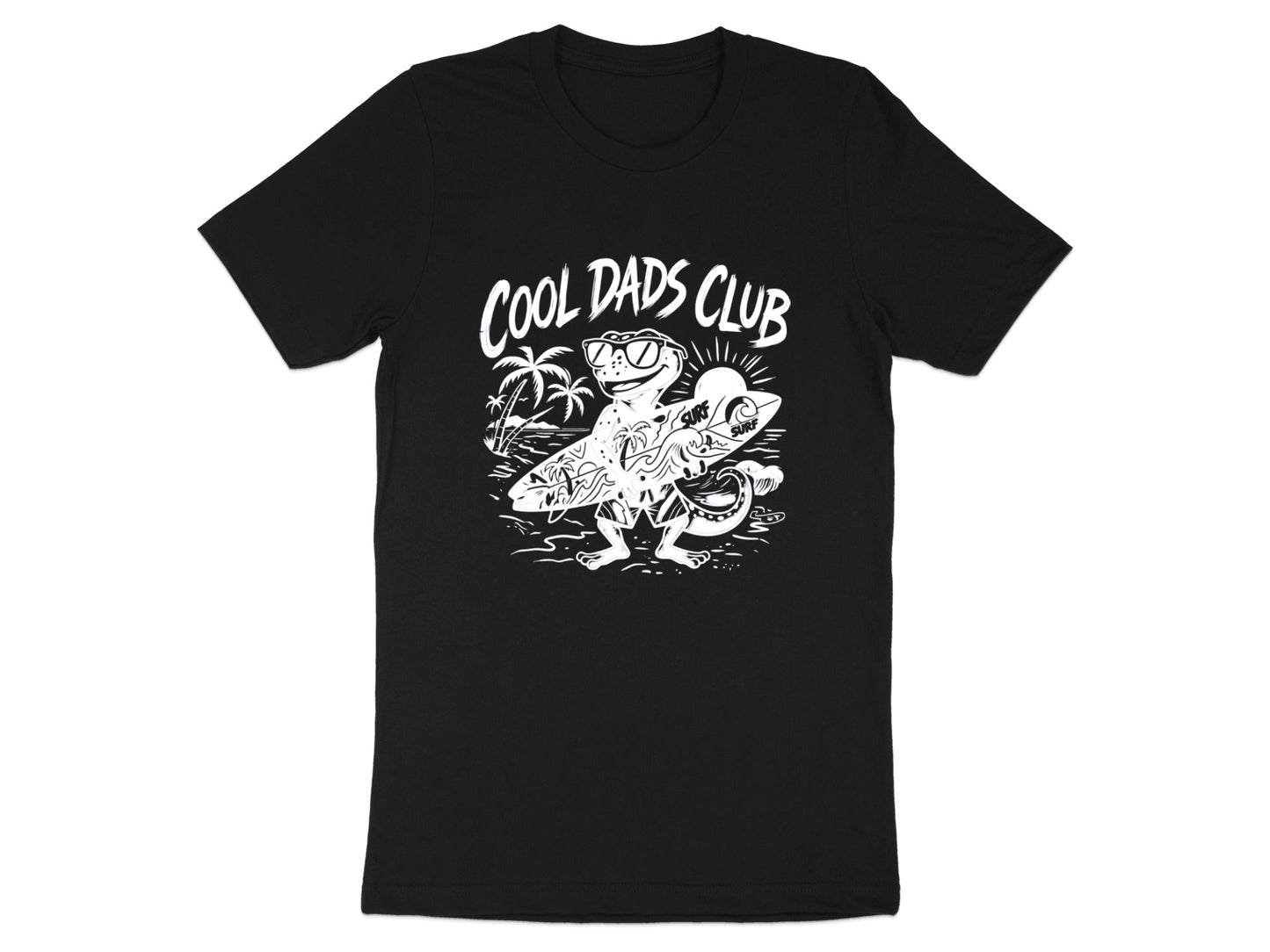 Cool Dads Club Native Gecko Retro Wave Tee
