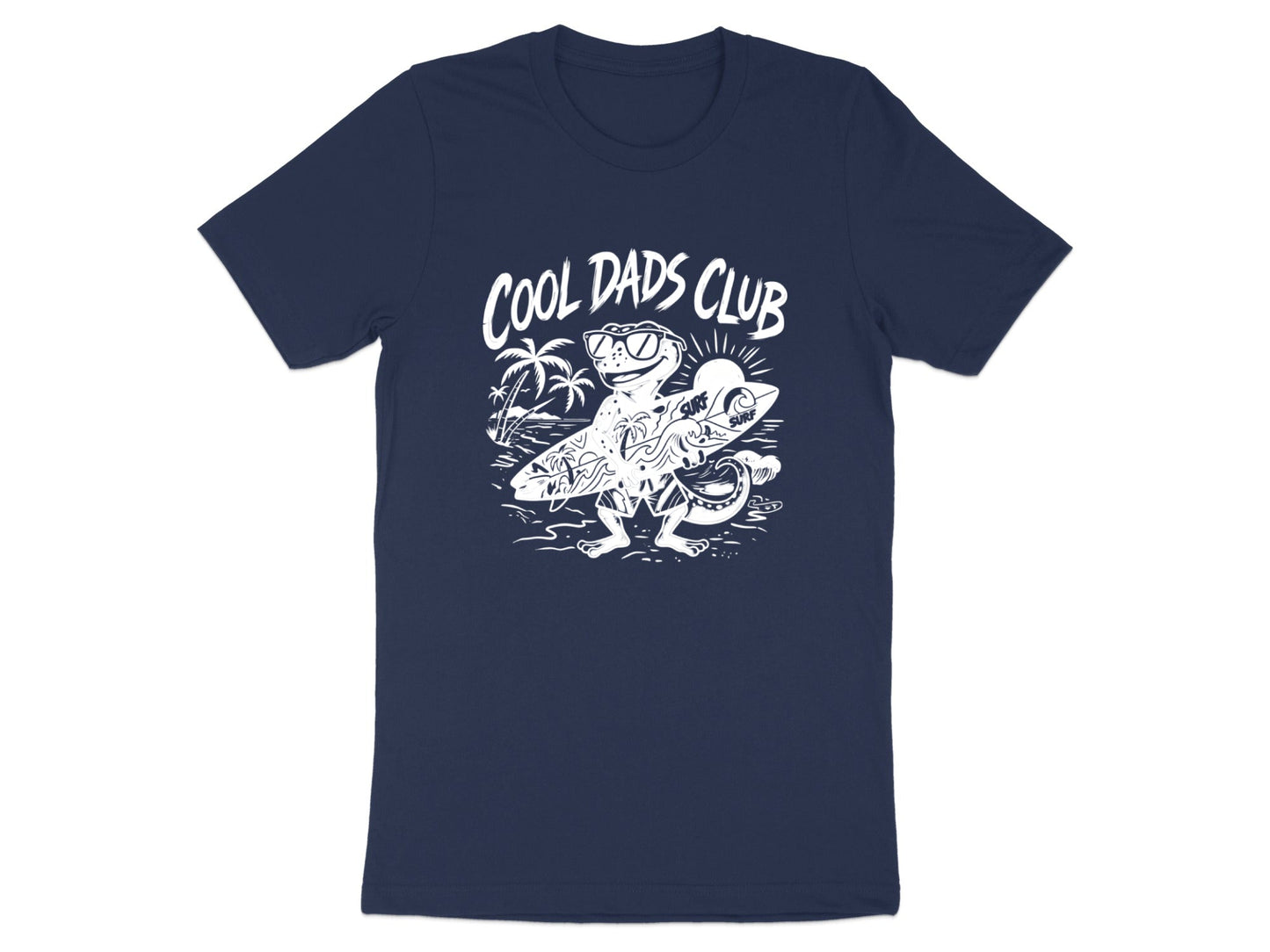 Cool Dads Club Native Gecko Retro Wave Tee