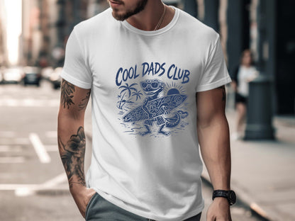 Cool Dads Club Native Gecko Retro Wave Tee