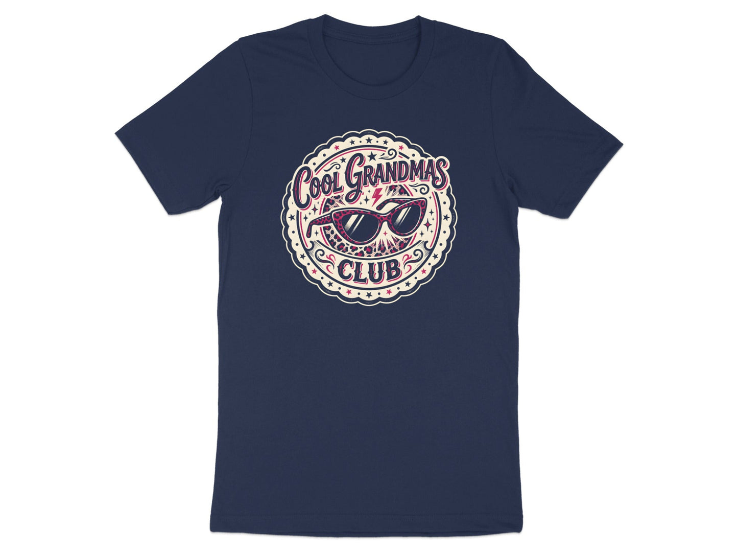 Cool Grandmas Club Retro Groovy Tee - 70s Smiley Face Shirt