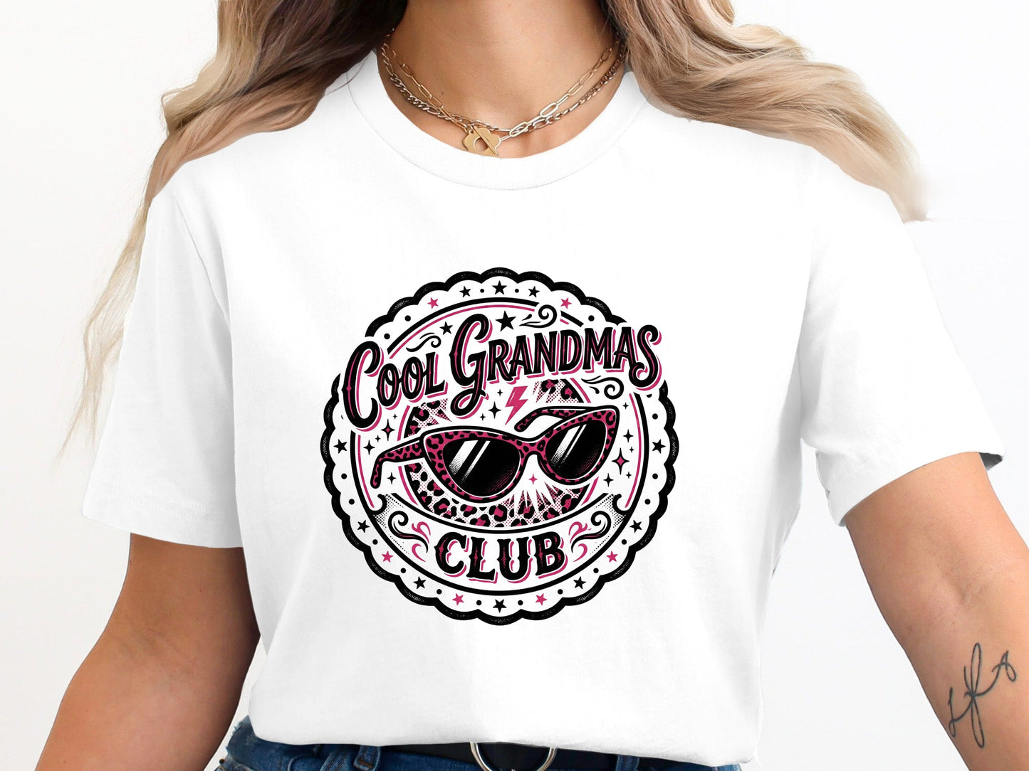 Cool Grandmas Club Retro Groovy Tee - 70s Smiley Face Shirt