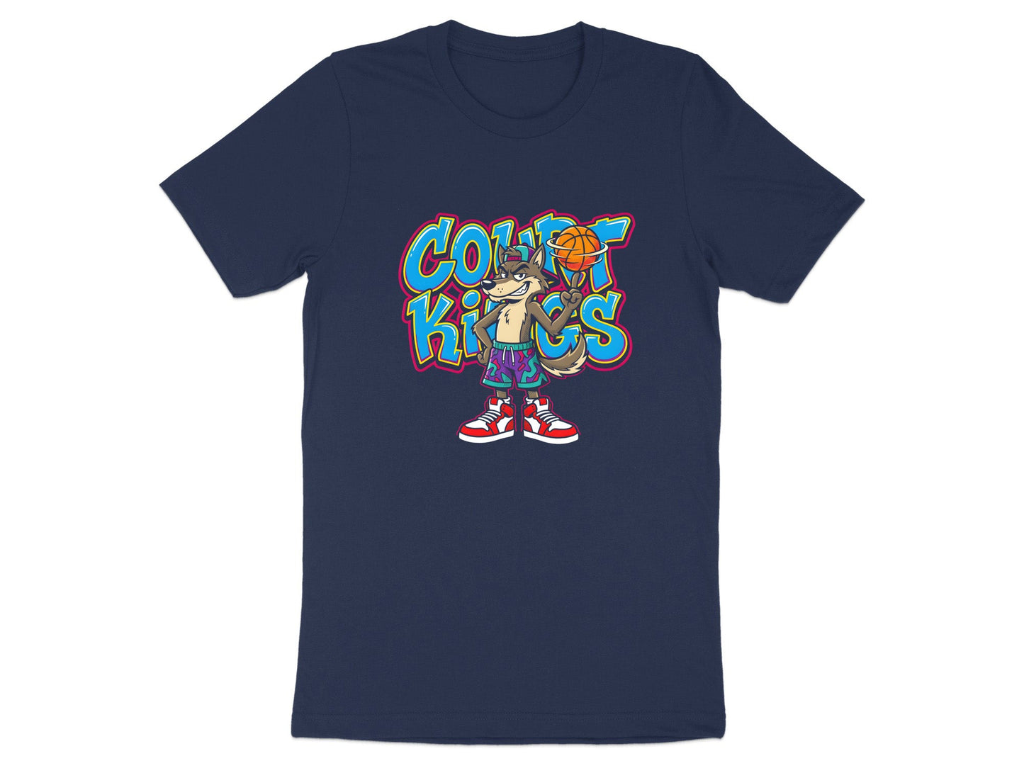 Court Kingz Wolf Basketball Character T-Shirt