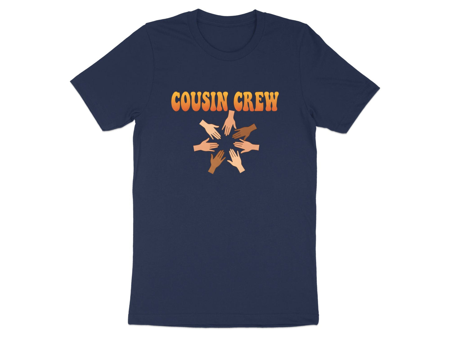 Cousin Crew Retro Sunset Diverse Hands Tee