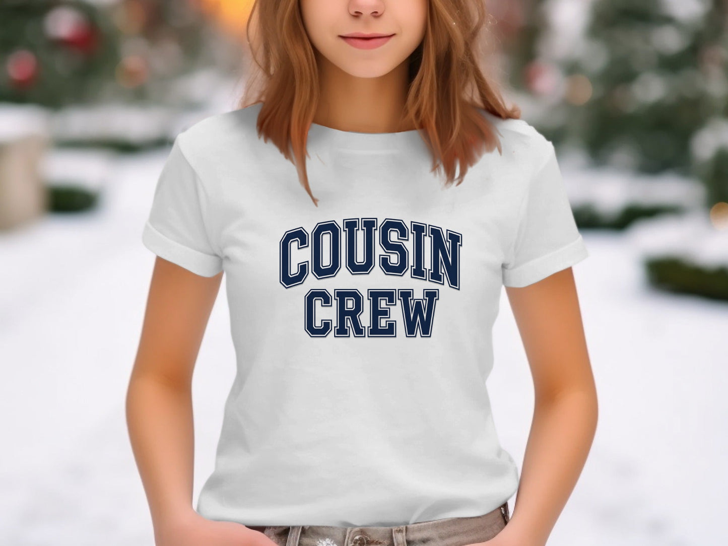 Cousin Crew Collegiate Varsity Typography Tee