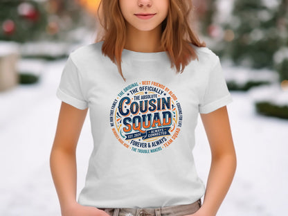 Cousin Squad Circular Emblem Vintage Badge Tee