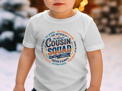 Cousin Squad Circular Emblem Vintage Badge Tee