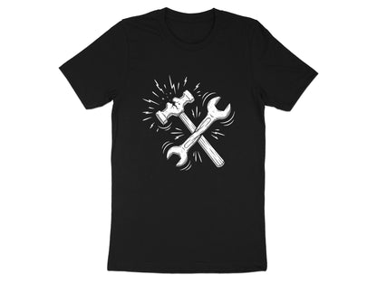 Broken Hammer and Wrench Crossed Graphic T-Shirt