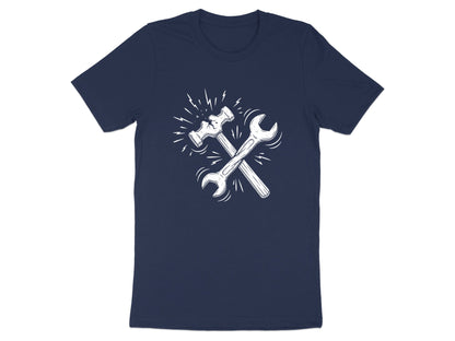 Broken Hammer and Wrench Crossed Graphic T-Shirt