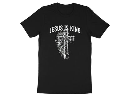 Jesus Is King Lion & Cross Graphic Tee