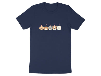Cute Cartoon Dogs 'Love' T-Shirt - Multiple Breed Puppy Graphic