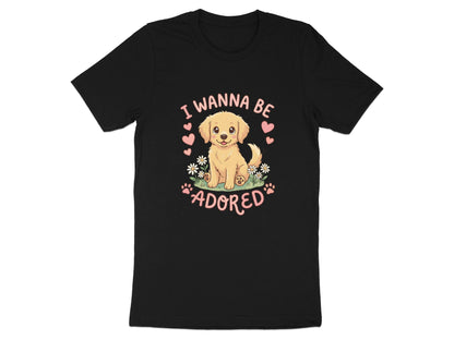 I Wanna Be Adored Puppy T-Shirt - Cute Golden Retriever Art