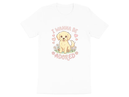 I Wanna Be Adored Puppy T-Shirt - Cute Golden Retriever Art