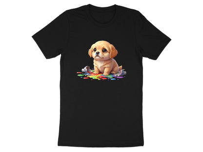 Guilty Puppy Spilled Paint Graphic T-Shirt