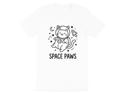 Space Paws Cute Astronaut Cat T-Shirt