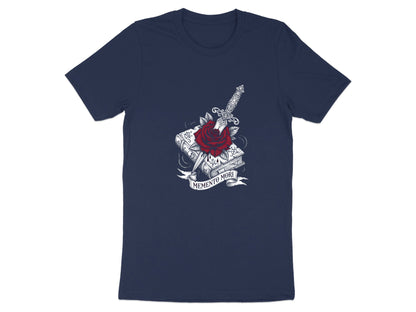 Memento Mori Dagger & Rose T-Shirt  Graphic Tee