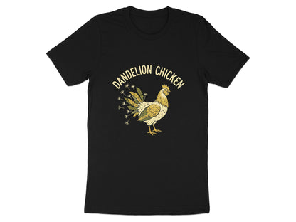 Dandelion Chicken Nature Illustration T-Shirt