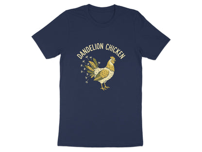 Dandelion Chicken Nature Illustration T-Shirt