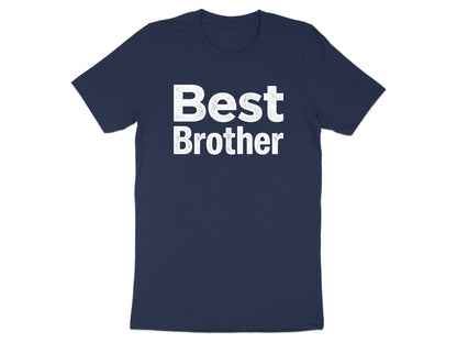 Best Brother Bold Distressed Block Typography Tee