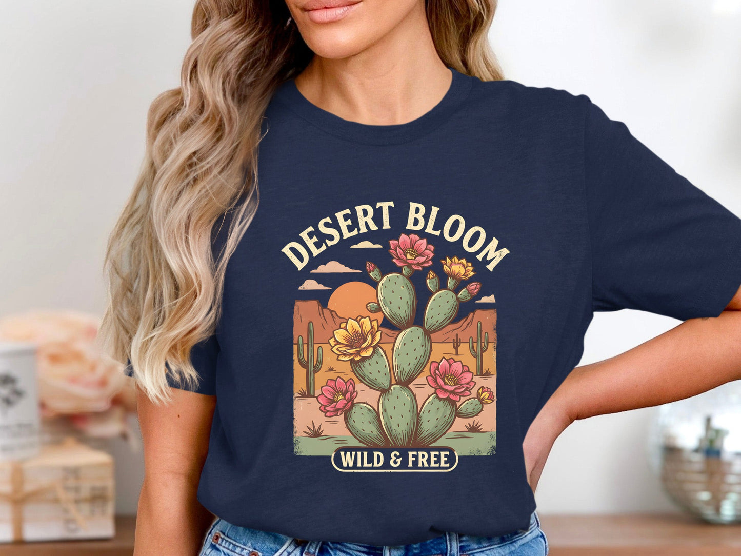 Desert Bloom Wild & Free Cactus T-Shirt