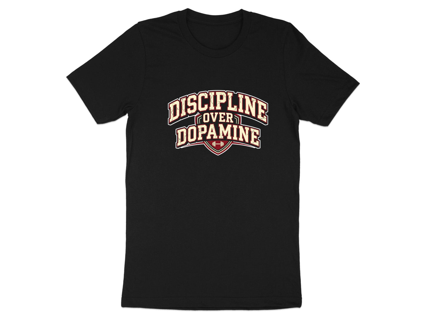 Discipline Over Dopamine Motivational Gym T-Shirt