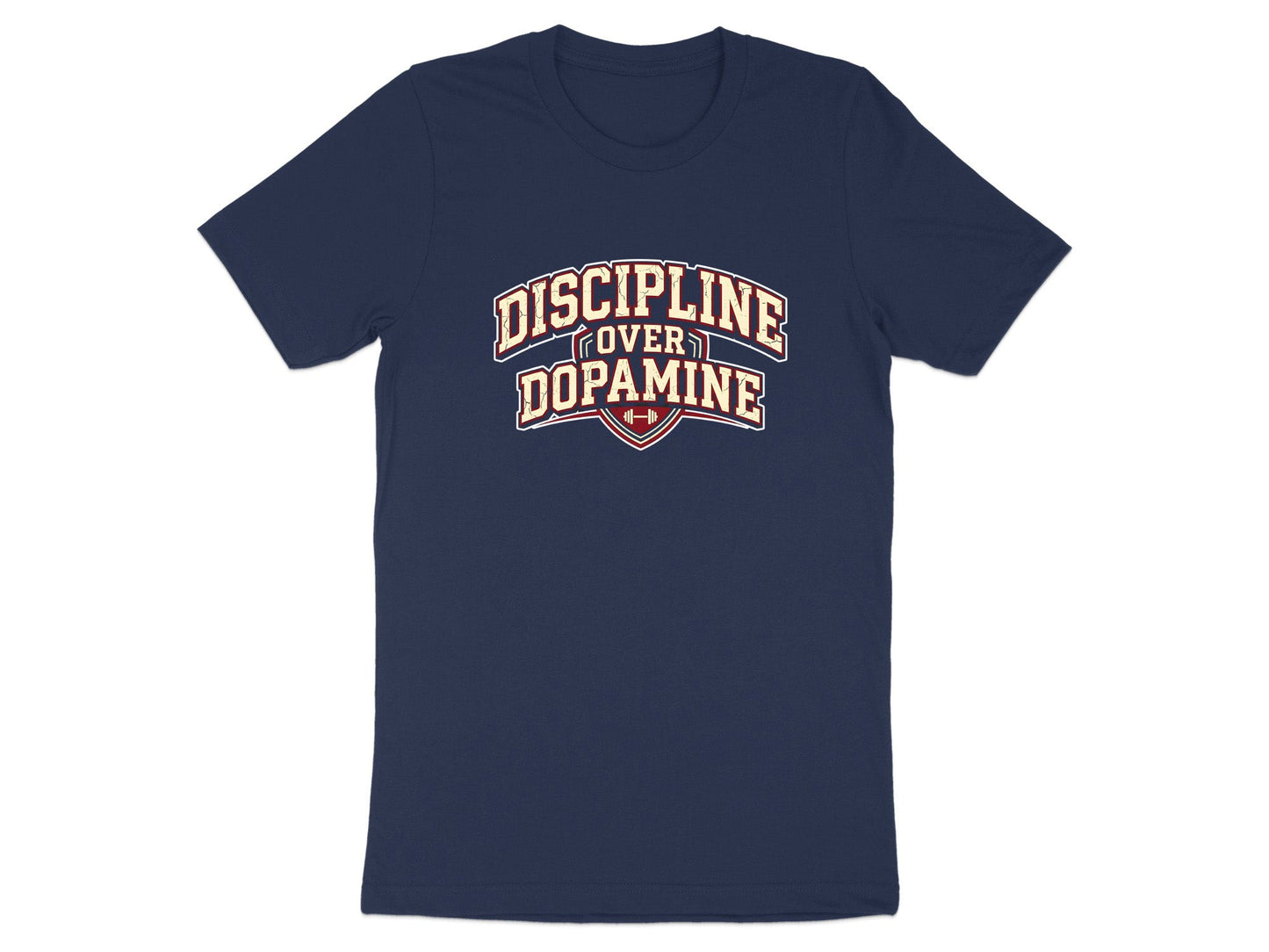 Discipline Over Dopamine Motivational Gym T-Shirt