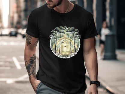 Disconnect to Reconnect Forest Sunset T-Shirt