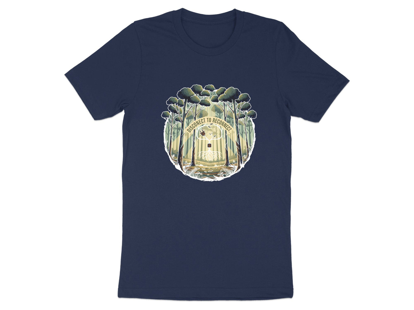 Disconnect to Reconnect Forest Sunset T-Shirt