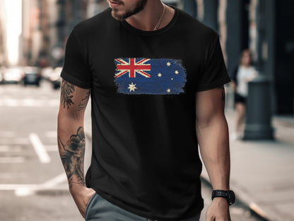 Vintage Distressed Australian Flag T-Shirt
