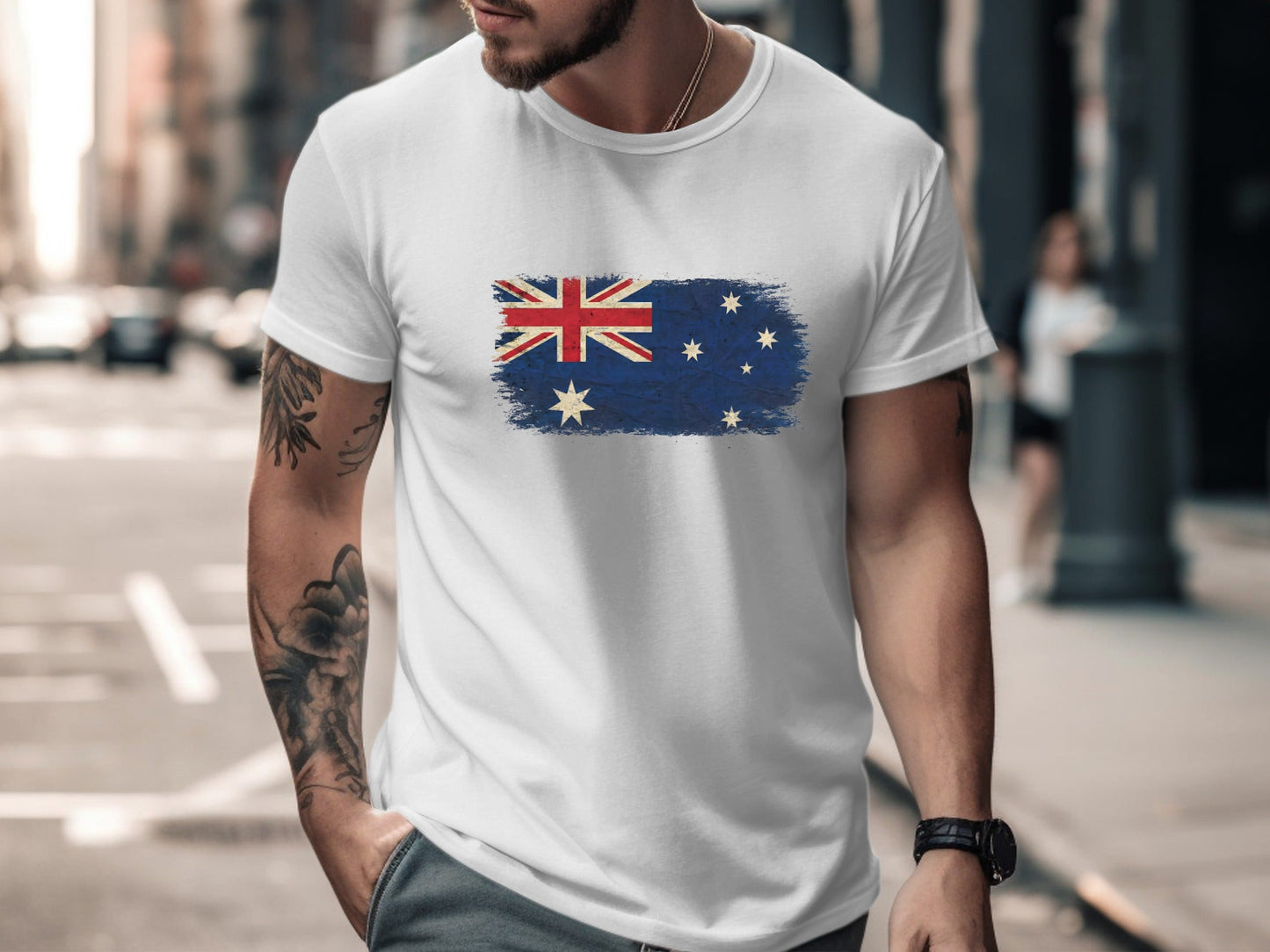 Vintage Distressed Australian Flag T-Shirt