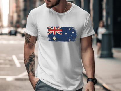 Vintage Distressed Australian Flag T-Shirt