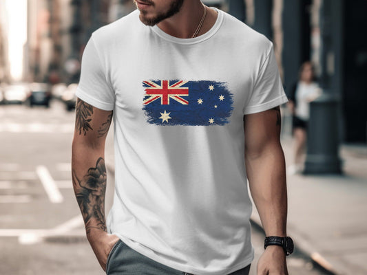 Vintage Distressed Australian Flag T-Shirt