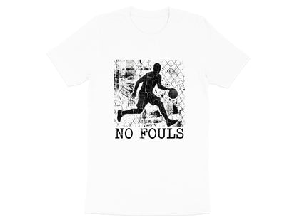 No Fouls Grunge Basketball Player T-Shirt