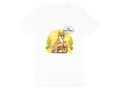I'm Paw-some! Dog Riding Tricycle T-Shirt - Funny Pet Graphic