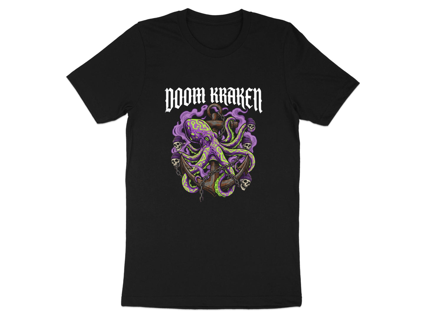 Doom Kraken Anchor T-Shirt - Nautical Horror Graphic