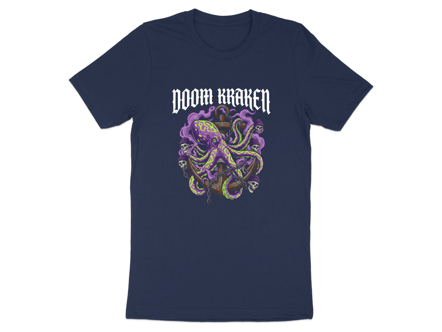 Doom Kraken Anchor T-Shirt - Nautical Horror Graphic
