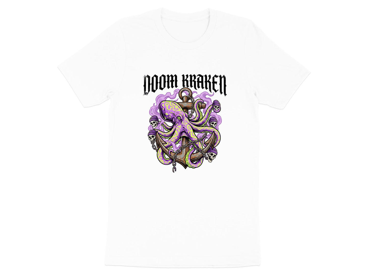 Doom Kraken Anchor T-Shirt - Nautical Horror Graphic