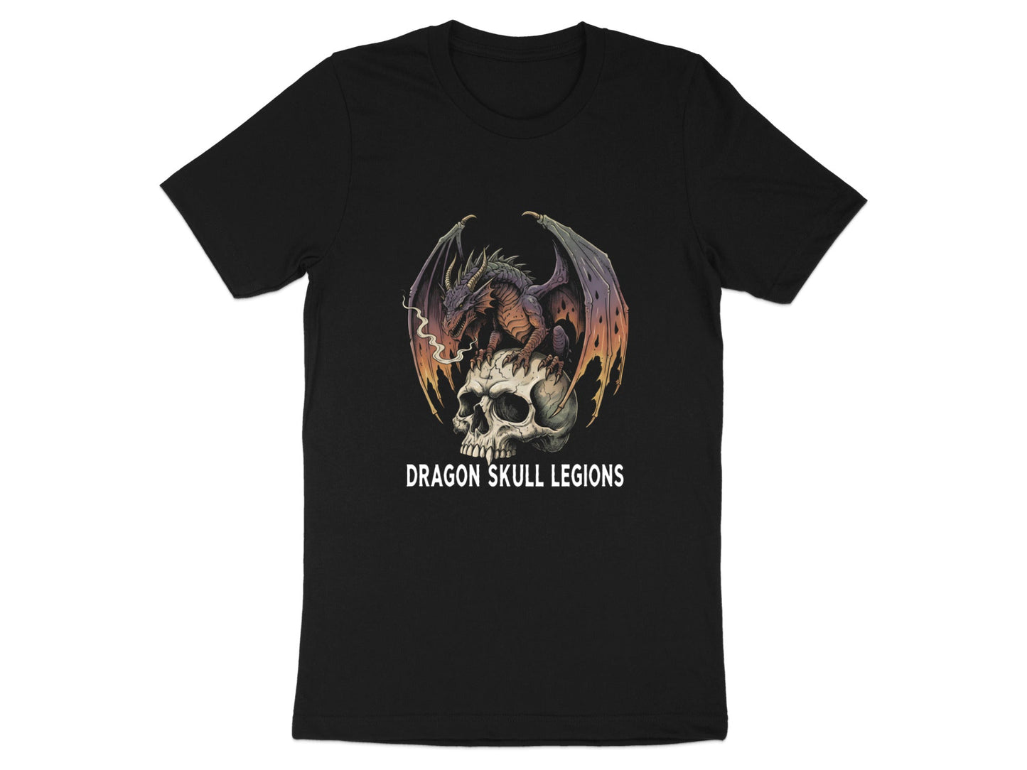 Dragon Skull Legions T-Shirt - Dark Fantasy Graphic Tee