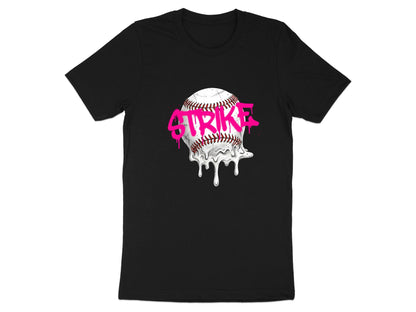 Pink Strike Melting Baseball Graffiti T-Shirt