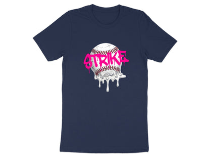 Pink Strike Melting Baseball Graffiti T-Shirt