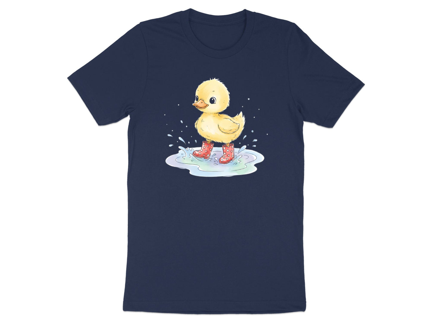 Cute Duckling In Red Gumboots Graphic Tee