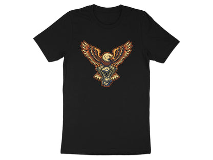 Eagle & Motorcycle Engine Men's Biker Tee