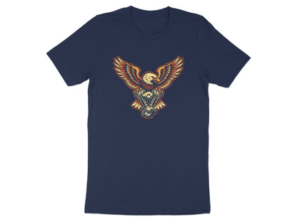 Eagle & Motorcycle Engine Men's Biker Tee