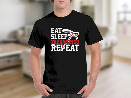 Eat Sleep Taekwondo Repeat Martial Arts T-Shirt