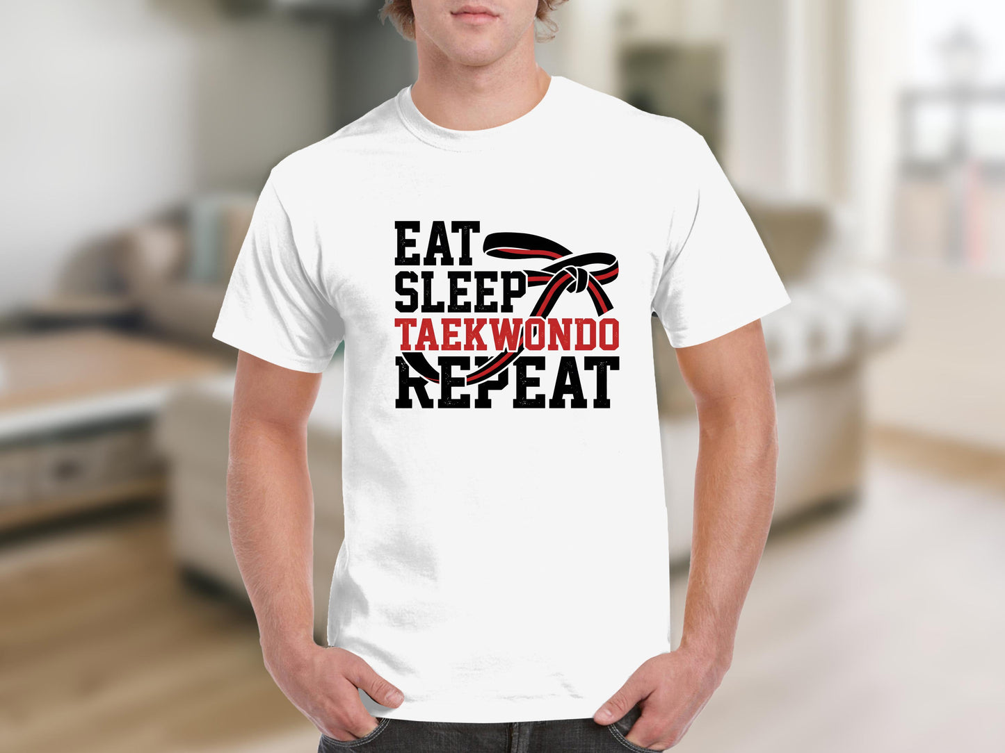 Eat Sleep Taekwondo Repeat Martial Arts T-Shirt