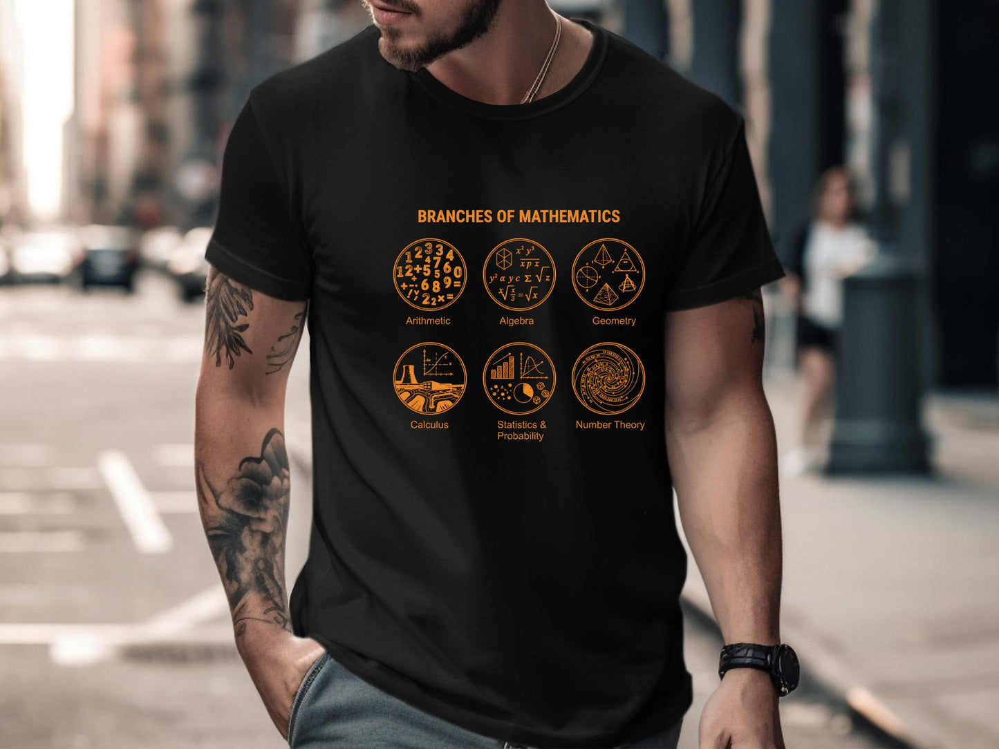 Branches of Mathematics T-Shirt - Educational STEM Graphic