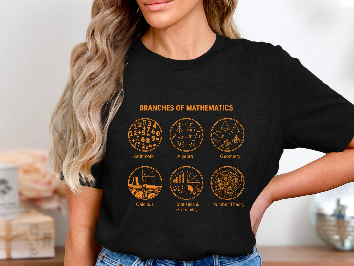 Branches of Mathematics T-Shirt - Educational STEM Graphic